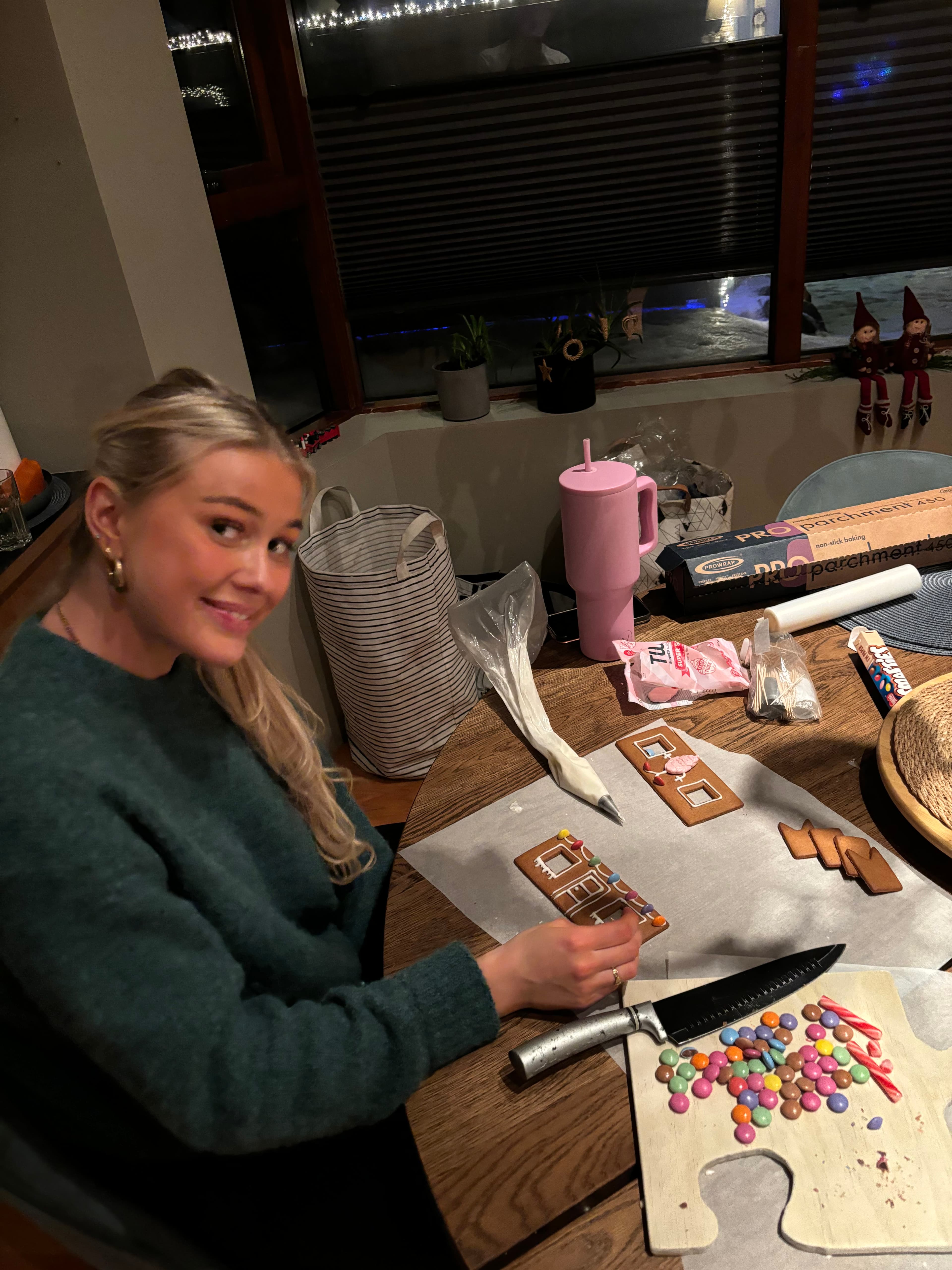 Gingerbread house making